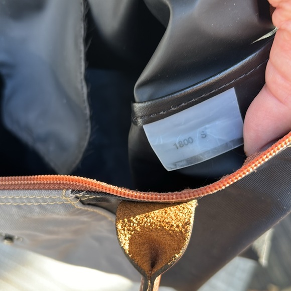 LONGCHAMP BLACK GRAY BROWN TOTE - Picture 8 of 13